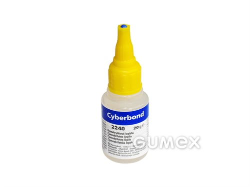 Sekundové lepidlo CB 2240, 20g, lepí kovy a plasty, viskozita 2000-4000mPa*s, pevnost 10-28N/mm2, -55°C/+140°C